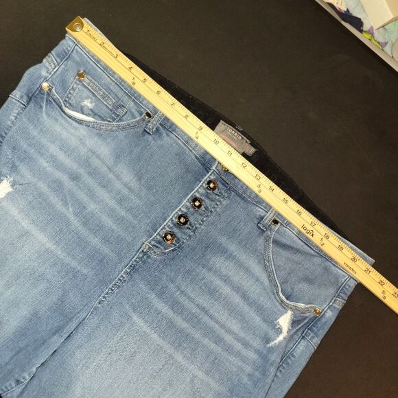 Torrid Bombshell Skinny Distressed Premium Stretch Jeans 22T - Picture 7 of 10